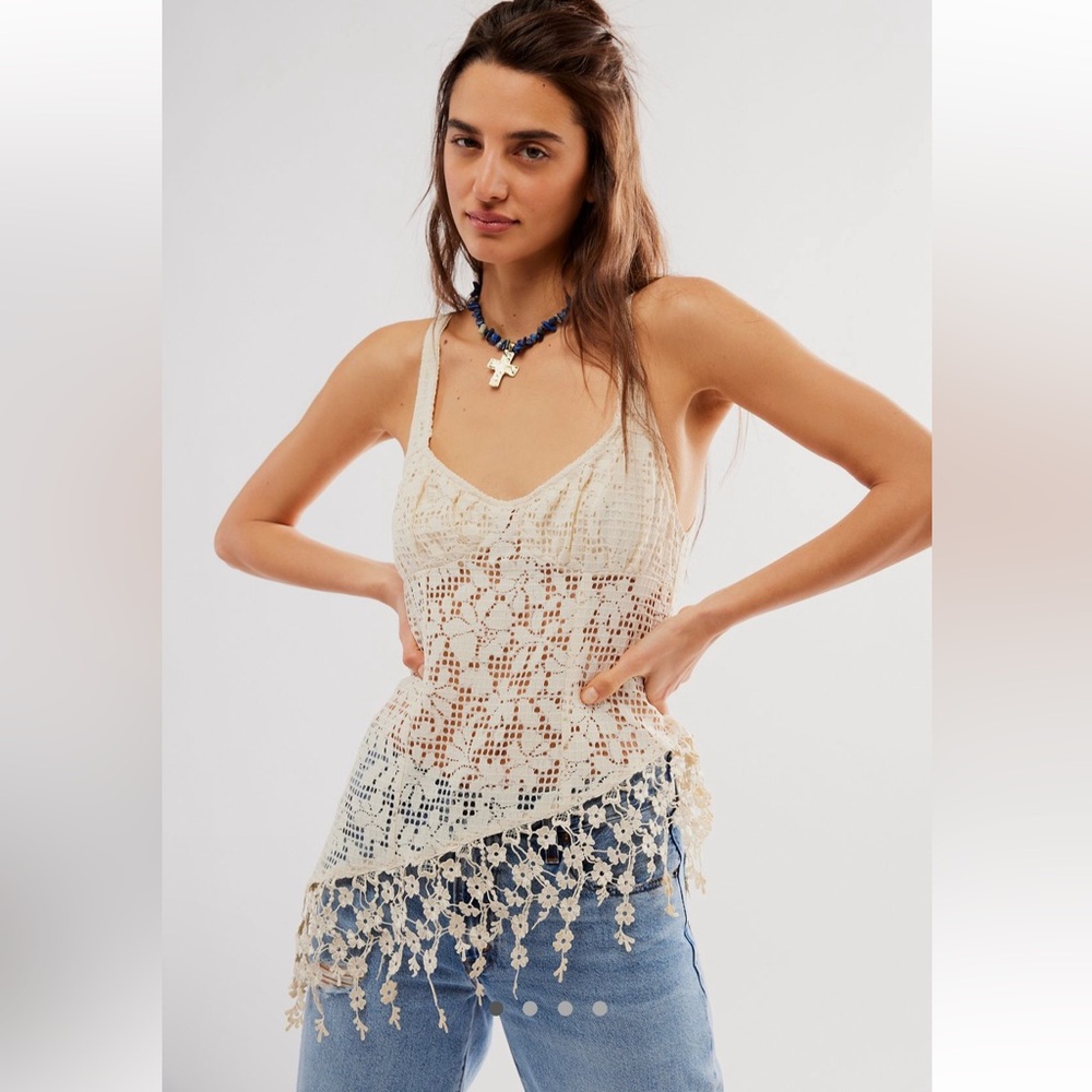 Free People Alisabeth Tunic in Whitecap Grey NEW - Picture 1 of 7